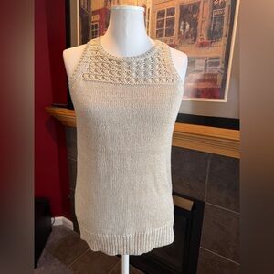 Loft tan sweater tank